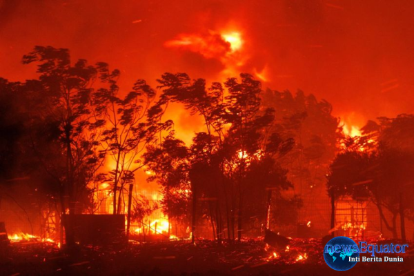 Kebakaran Hutan di Yunani, Ribuan Warga Mengungsi