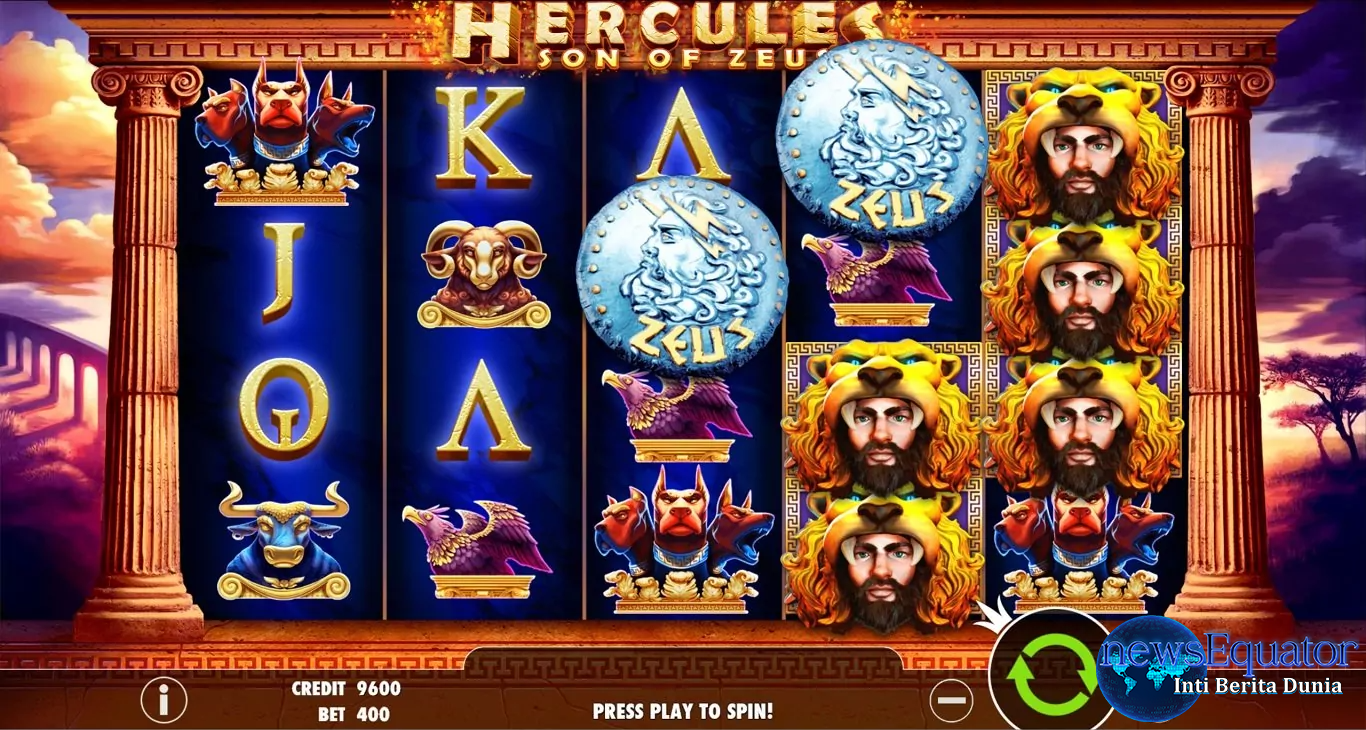 Hercules Son of Zeus: Slot Mitologi Yunani dengan 50 Garis dan Fitur Menarik dari Pragmatic Play