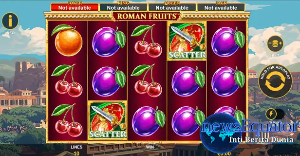 Roman Fruits: Slot Online Bergaya Romawi Kuno dengan Jackpot Progresif