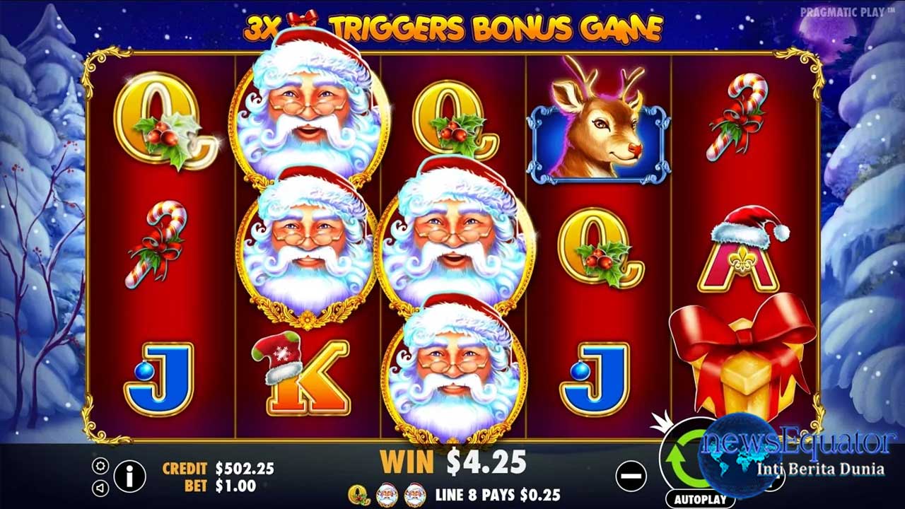 Santa: Slot Gacor Natal dengan Jackpot hingga 375.000.000 IDR dan Fitur Menarik dari Pragmatic Play