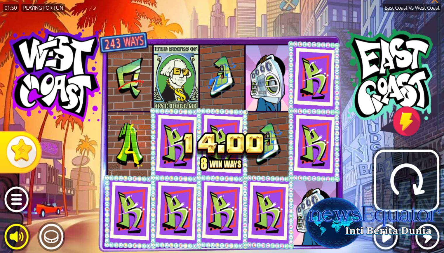 East Coast vs West Coast Slot Online: Menyelami Hip-Hop Seru dengan 84,375 Cara Menang