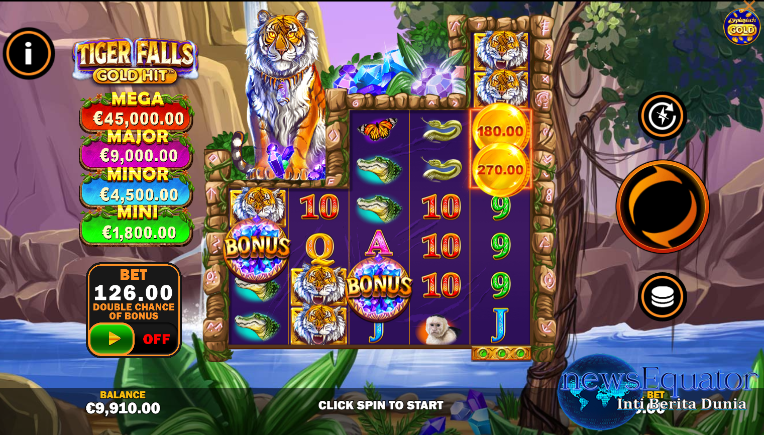 Gold Hit Tiger Falls: Slot Online Hutan Tropis Dengan Harimau dan Hadiah Menanti