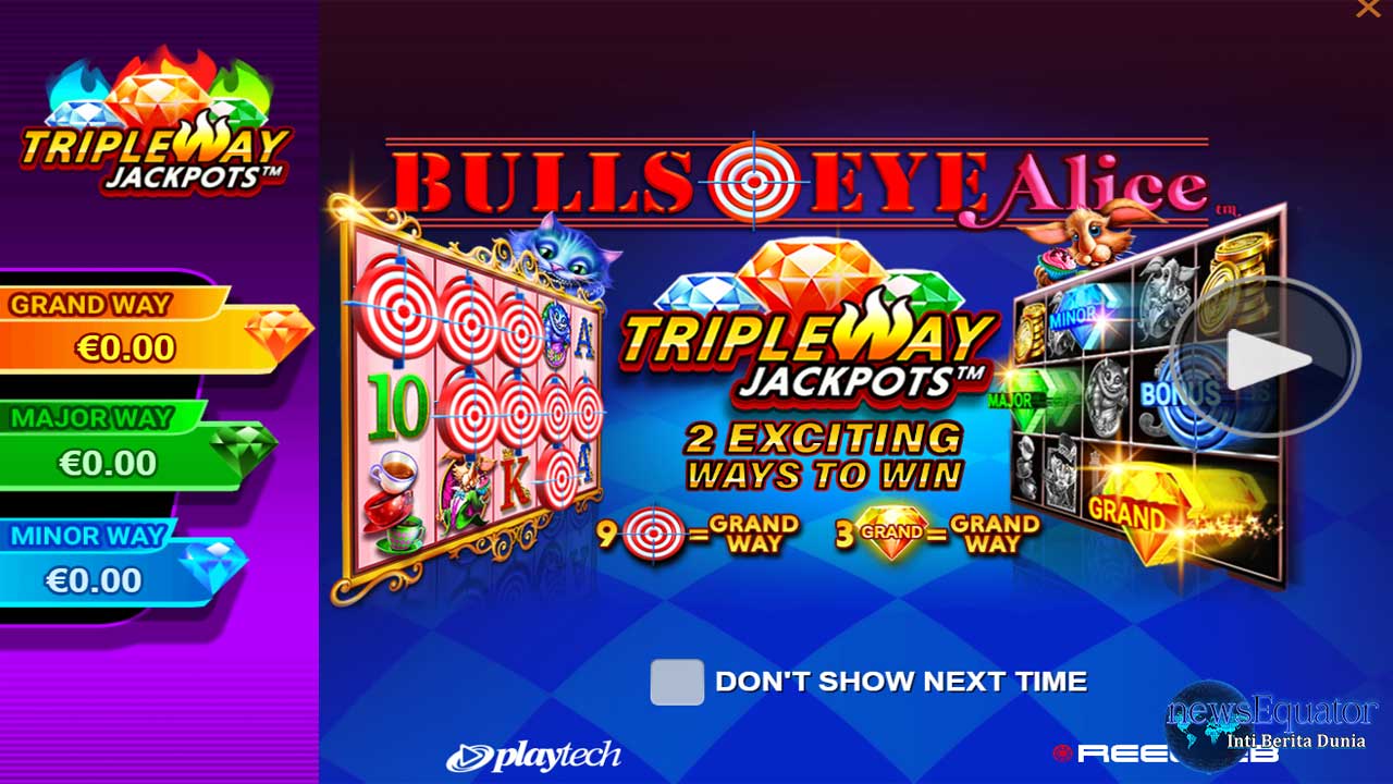 Bulls Eye Alice: Slot Online Playtech dengan Jackpot Progresif Grand Way