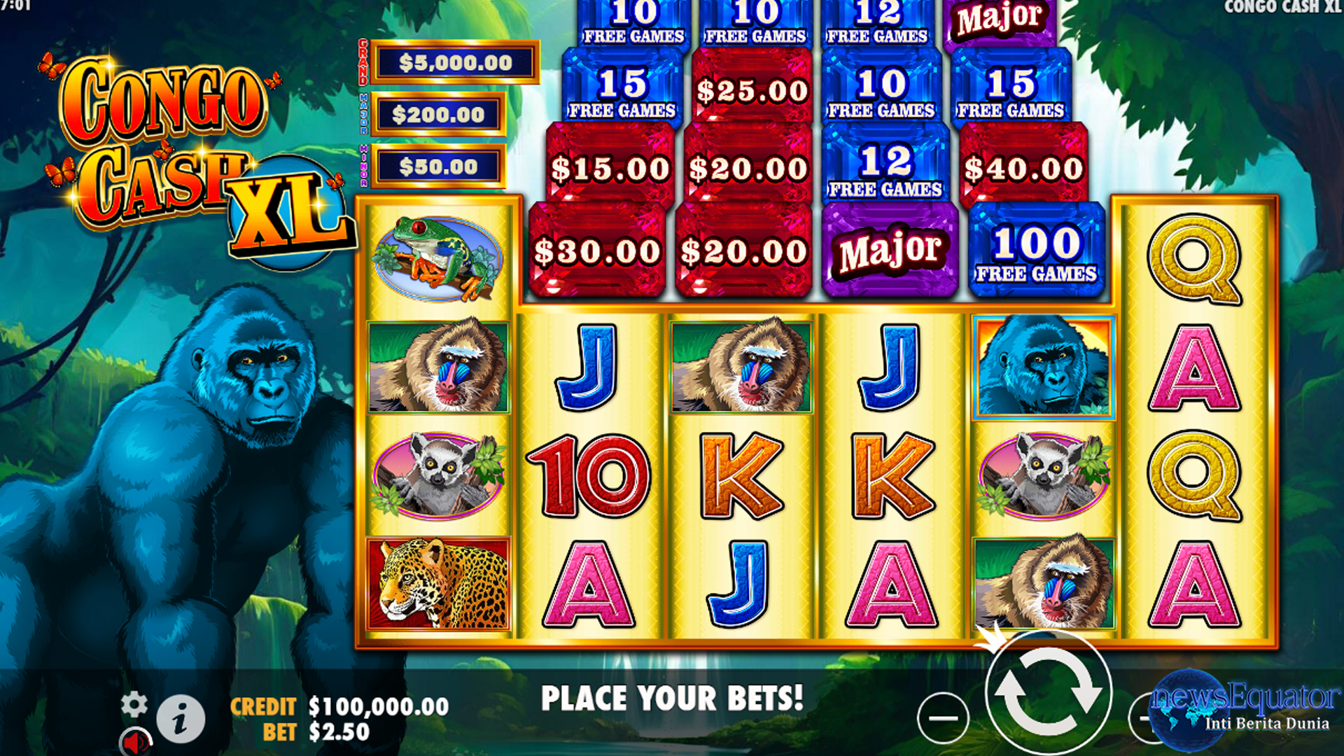 Jackpot Fantastis Menanti: Slot Congo Cash XL Siap Meledak