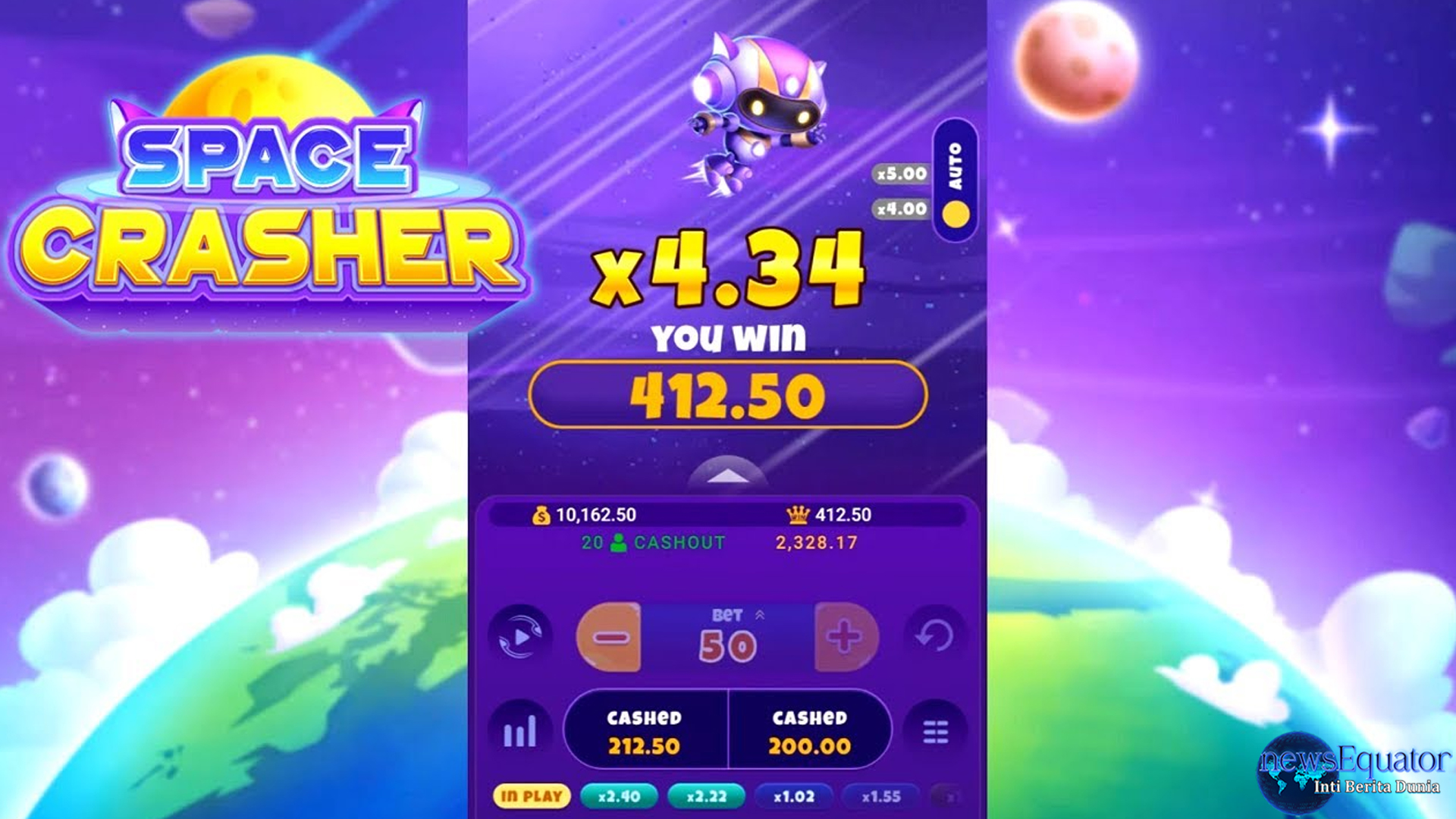 Slot Space Crasher: Tantangan Luar Angkasa Berhadiah Besar